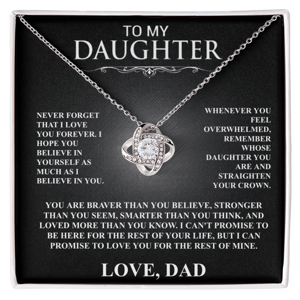 To My Daughter, I Will Love You For The Rest Of My Life
