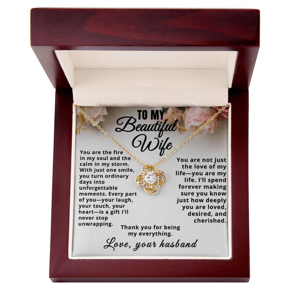 To My Beautiful Wife, Thank You For Being My Everything