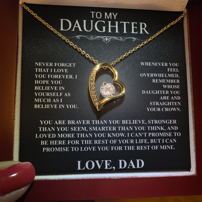 To My Daughter, I Will Love You For The Rest Of My Life