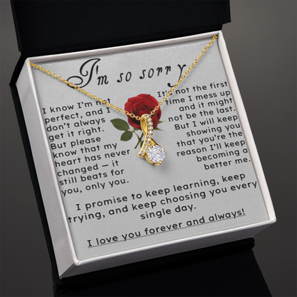 I'm So Sorry.. I Love You Forever and Always Pendant