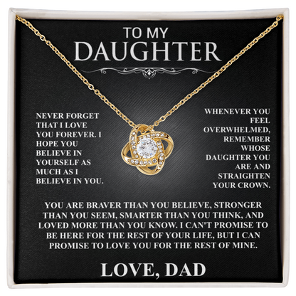 To My Daughter, I Will Love You For The Rest Of My Life
