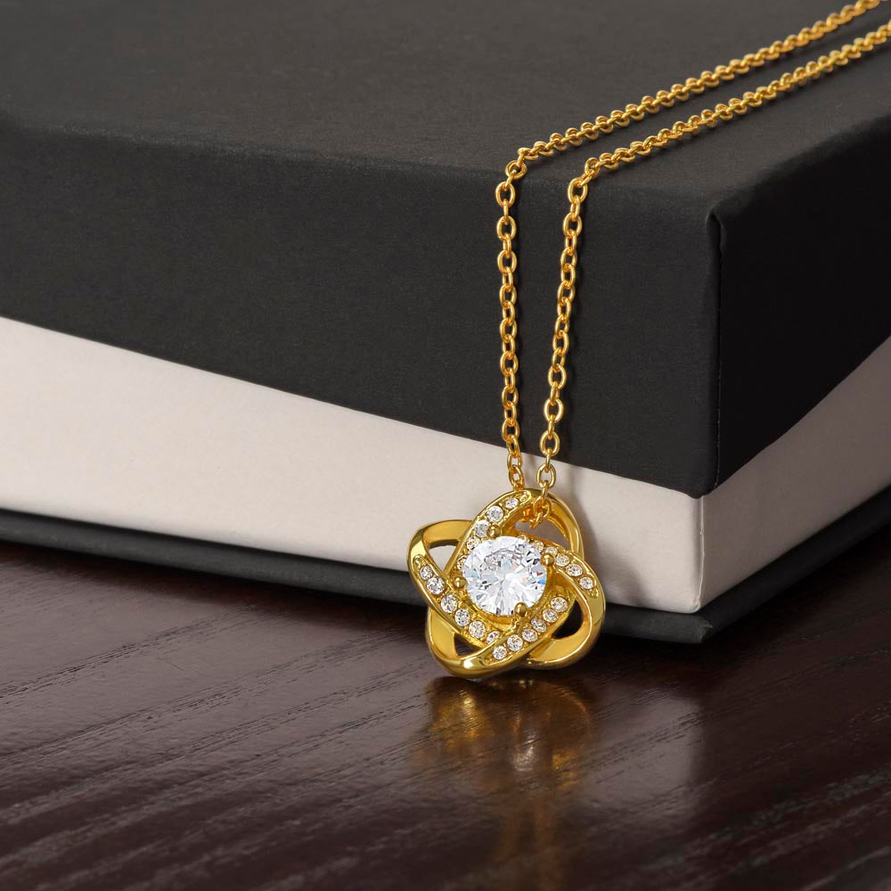 I'm So Sorry.. I Love You Forever and Always Love Knot Necklace