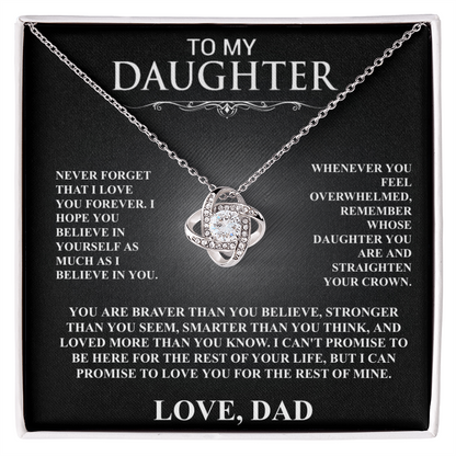 To My Daughter, I Will Love You For The Rest Of My Life
