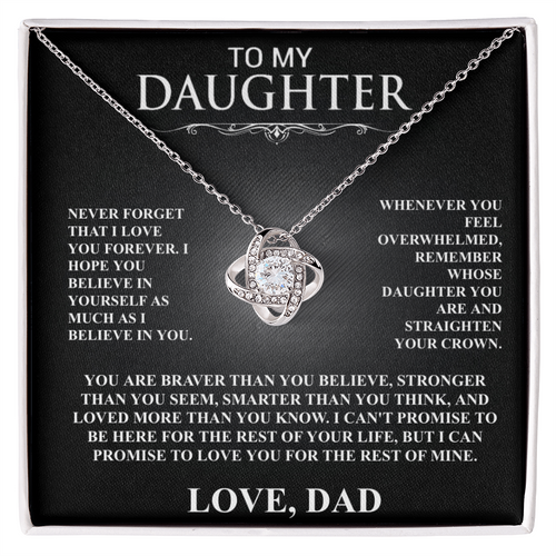 To My Daughter, I Will Love You For The Rest Of My Life