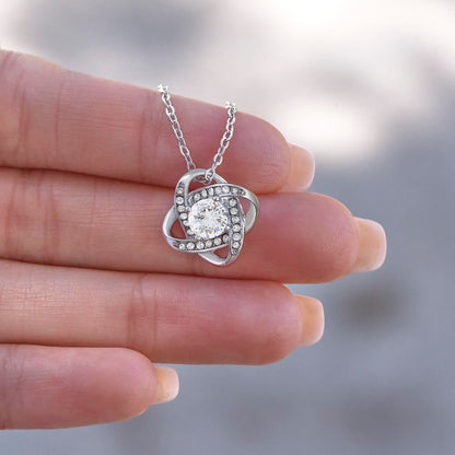 I'm So Sorry.. I Love You Forever and Always Love Knot Necklace