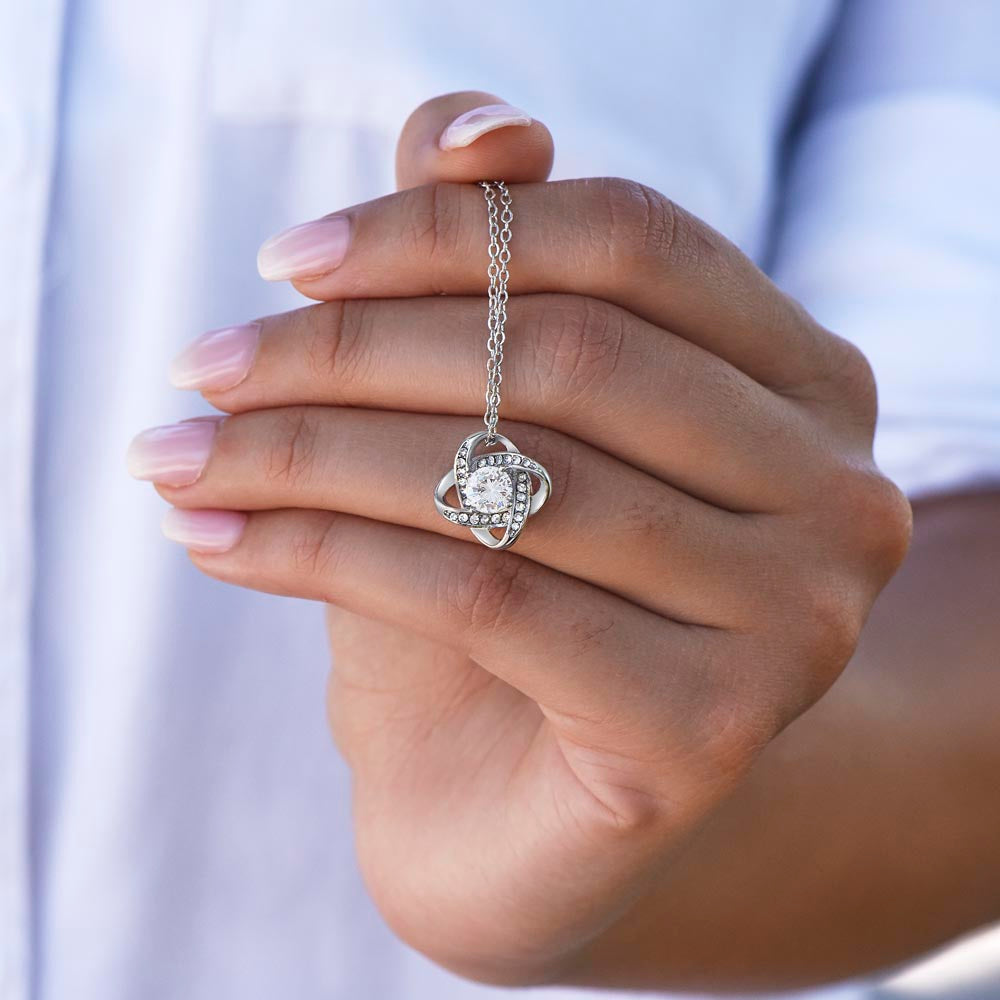 I'm So Sorry.. I Love You Forever and Always Love Knot Necklace
