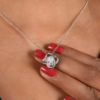 I'm So Sorry.. I Love You Forever and Always Love Knot Necklace