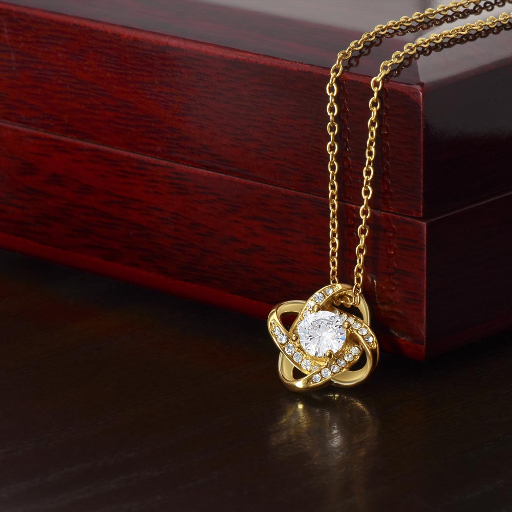 I'm So Sorry.. I Love You Forever and Always Love Knot Necklace