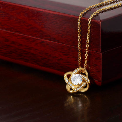 I'm So Sorry.. I Love You Forever and Always Love Knot Necklace