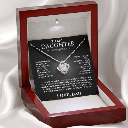 Infinity Love Knot Necklace for Daughter