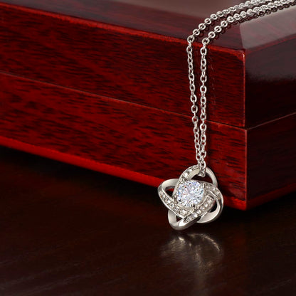 I'm So Sorry.. I Love You Forever and Always Love Knot Necklace
