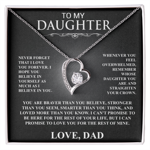 To My Daughter, I Will Love You For The Rest Of My Life