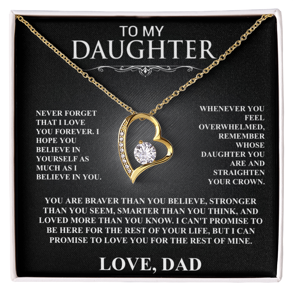 To My Daughter, I Will Love You For The Rest Of My Life