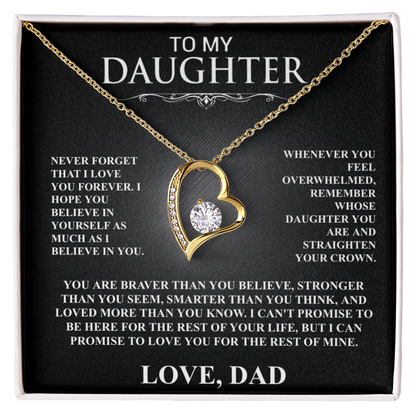 To My Daughter, I Will Love You For The Rest Of My Life