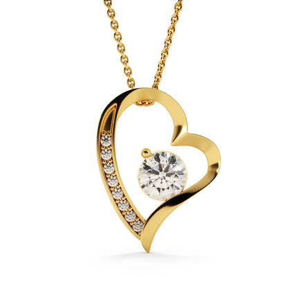I'm So Sorry.. I Love You Forever and Always Heart Necklace