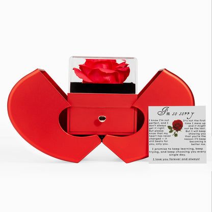 I'm sorry.. Rose and Love knot Necklace Gift Set,
