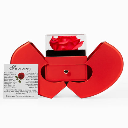 I'm sorry.. Rose and Love knot Necklace Gift Set,